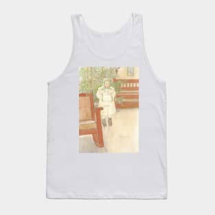 Girl and Rocking Chair by Carl Larsson Tank Top